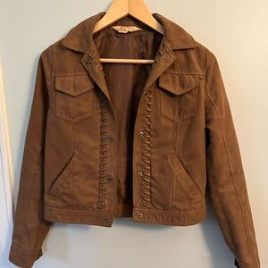 Hollister Brown Suede Jacket